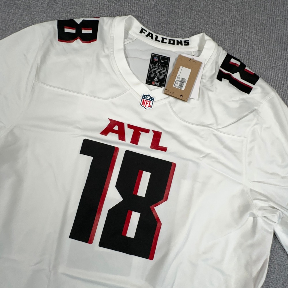Nike Atlanta Falcons Kirk Cousins Jersey Mens XL White #18 NFL Game Player NEW